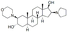 (2b,3a,5a,16b,17b)-2-(4-Morpholinyl)-16-(1-pyrrolidinyl)androstane-3,17-diol Structure,119302-20-4Structure