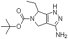 Tert-Butyl3-amino-6-ethyl-4,6-dihydropyrrolo[3,4-c]pyrazole-5(1H)-carboxylate Structure,1196153-31-7Structure