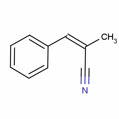 (Z)-2-甲基-3-苯基丙-2-烯腈結(jié)構(gòu)式_1197-33-7結(jié)構(gòu)式