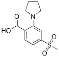 4-(Methylsulfonyl)-2-(1-pyrrolidinyl)benzoic acid Structure,1197193-17-1Structure