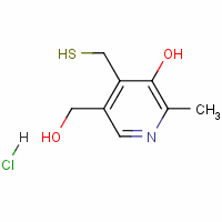 5-(Hydroxymethyl)-2-methyl-4-(sulfanylmethyl)pyridin-3-ol hydrochloride Structure,1198-26-1Structure