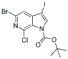 Tert-butyl 5-bromo-7-chloro-3-iodo-1h-pyrrolo[2,3-c]pyridine-1-carboxylate Structure,1198096-54-6Structure