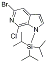 5-Bromo-7-chloro-1-(triisopropylsilyl)-1h-pyrrolo[2,3-c]pyridine Structure,1198096-80-8Structure