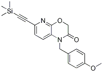 1-(4-Methoxybenzyl)-6-((trimethylsilyl)ethynyl)-1-(4-methoxybeh-pyrido[2,3-b][1,4]oxazin-2(3h)-one Structure,1198425-56-7Structure