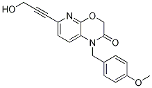 6-(3-Hydroxyprop-1-ynyl)-1-(4-methoxybenzyl)-1h-pyrido[2,3-b][1,4]oxazin-2(3h)-one Structure,1198425-67-0Structure