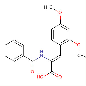 (Z)-2-benzamido-3-(2,4-dimethoxyphenyl)acrylicacid Structure,119872-11-6Structure