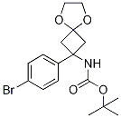 Tert-butyl 2-(4-bromophenyl)-5,8-dioxaspiro-[3.4]octan-2-ylcarbamate Structure,1199557-05-5Structure