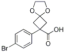 2-(4-Bromophenyl)-5,8-dioxaspiro-[3.4]octane-2-carboxylic acid Structure,1199586-87-2Structure