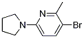 3-Bromo-2-methyl-6-(pyrrolidin-1-yl)pyridine Structure,1199773-35-7Structure