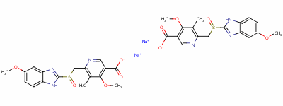 奧美拉唑酸鈉鹽結(jié)構(gòu)式_120003-84-1結(jié)構(gòu)式