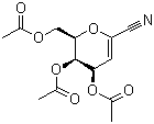 4,5,7-Tri-o-acetyl-2,6-anhydro-3-deoxy-d-lyxo-hept-2-enononitrile, Structure,120085-63-4Structure