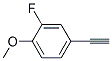 4-Ethynyl-2-fluoro-1-methoxy-benzene Structure,120136-28-9Structure