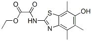 Acetic acid, [(6-hydroxy-4,5,7-trimethyl-2-benzothiazolyl)amino]oxo-, ethyl ester (9ci) Structure,120164-72-9Structure