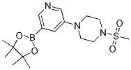 1-(Methylsulfonyl)-4-(5-(4,4,5,5-tetramethyl-1,3,2-dioxaborolan-2-yl)pyridin-3-yl)piperazine Structure,1201644-34-9Structure