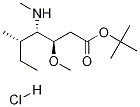 Tert-butyl-(3r,4s,5s)-3-methoxy-4-(n-methylamino)-5-methylheptanoate hydrochloride Structure,120205-48-3Structure