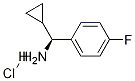 (S)-環(huán)丙基(4-氟苯基)甲胺鹽酸鹽結構式_1202478-48-5結構式