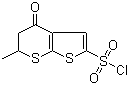 5,6-二氫-6-甲基-4-氧代-4H-噻吩并[2,3-b]硫代吡喃-2-磺酰氯結(jié)構(gòu)式_120279-87-0結(jié)構(gòu)式