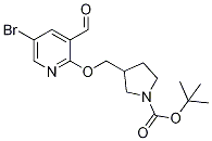 Tert-butyl 3-((5-bromo-3-formylpyridin-2-yloxy)methyl)pyrrolidine-1-carboxylate Structure,1203499-20-0Structure