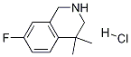 7-Fluoro-4,4-dimethyl-1,2,3,4-tetrahydroisoquinoline hydrochloride Structure,1203682-76-1Structure