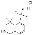 4,4-Dimethyl-5-(trifluoromethyl)-1,2,3,4-tetrahydroisoquinoline hydrochloride Structure,1203685-16-8Structure