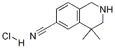 4,4-Dimethyl-1,2,3,4-tetrahydroisoquinoline-6-carbonitrile hydrochloride Structure,1203686-13-8Structure