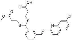 [S-(E)]-3-[[[(2-羧基乙基)硫代][3-[2-(7-氯-2-喹啉基)乙烯基]苯基]甲基]硫代]丙酸1-甲酯結(jié)構(gòu)式_120385-98-0結(jié)構(gòu)式