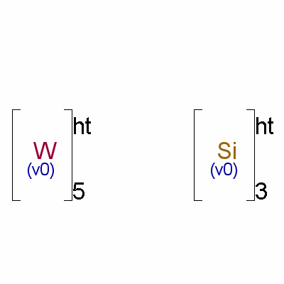 硅化鎢結構式_12039-95-1結構式