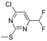 4-Chloro-6-(difluoromethyl)-2-(methylthio)pyrimidine Structure,1204298-68-9Structure