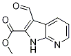 1H-pyrrolo[2,3-b]pyridine-2-carboxylic acid, 3-formyl-, methyl ester Structure,1204475-76-2Structure