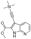 1H-pyrrolo[2,3-b]pyridine-2-carboxylic acid, 3-[2-(trimethylsilyl)ethynyl]-, methyl ester Structure,1204475-97-7Structure