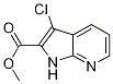 1H-pyrrolo[2,3-b]pyridine-2-carboxylic acid, 3-chloro-, methyl ester Structure,1204475-99-9Structure