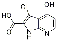 1H-pyrrolo[2,3-b]pyridine-2-carboxylic acid, 3-chloro-4-hydroxy- Structure,1204476-05-0Structure