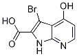 1H-pyrrolo[2,3-b]pyridine-2-carboxylic acid, 3-bromo-4-hydroxy- Structure,1204476-06-1Structure