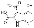 1H-pyrrolo[2,3-b]pyridine-2-carboxylic acid, 4-hydroxy-3-nitro- Structure,1204476-08-3Structure