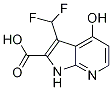 1H-pyrrolo[2,3-b]pyridine-2-carboxylic acid, 3-(difluoromethyl)-4-hydroxy- Structure,1204476-12-9Structure