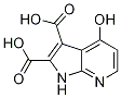 1H-pyrrolo[2,3-b]pyridine-2,3-dicarboxylic acid, 4-hydroxy- Structure,1204476-15-2Structure