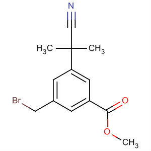 Methyl 3-(bromomethyl)-5-(2-cyanopropan-2-yl)benzoate Structure,120511-81-1Structure