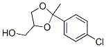 1,3-Dioxolane-4-methanol,2-(4-chlorophenyl)-2-methyl- Structure,1206-38-8Structure