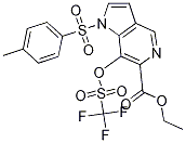 1-甲苯磺酰-7-(三氟甲基磺酰氧基)-1H-吡咯并[3,2-c]吡啶-6-羧酸乙酯結(jié)構(gòu)式_1207175-44-7結(jié)構(gòu)式