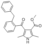 2,5-Dimethyl-4-[2-(phenylmethyl)benzoyl]-1H-pyrrole-3-carboxylic acid methyl ester Structure,120934-96-5Structure