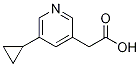 2-(5-Cyclopropylpyridin-3-yl)acetic acid Structure,1211531-87-1Structure