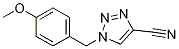 1-(4-Methoxy-benzyl)-1h-[1,2,3]triazole-4-carbonitrile Structure,1211592-84-5Structure