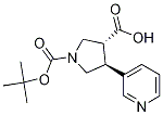 Boc-trans-dl-b-pro-4-(3-pyridinyl)-oh Structure,1212132-10-9Structure