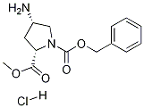 (2S,4S)-1-CBZ-4-氨基吡咯烷-2-羧酸甲酯鹽酸鹽結(jié)構(gòu)式_1212395-57-7結(jié)構(gòu)式