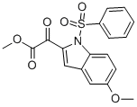 Methyl 5-methoxy-alpha-oxo-1-(phenylsulfonyl)indole-2-acetate Structure,121268-84-6Structure