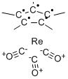 Pentamethylcyclopentadienylrhenium tricarbonyl Structure,12130-88-0Structure