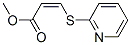2-Propenoicacid,3-(2-pyridinylthio)-,methylester,(z)-(9ci) Structure,121307-84-4Structure