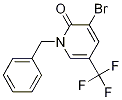 1-Benzyl-3-bromo-5-(trifluoromethyl)pyridin-2(1h)-one Structure,1215206-00-0Structure