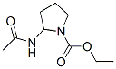 1-Pyrrolidinecarboxylicacid,2-(acetylamino)-,ethylester(9ci) Structure,121537-91-5Structure