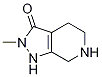 2-Methyl-4,5,6,7-tetrahydro-1h-pyrazolo[3,4-c]pyridin-3(2h)-one Structure,1215484-46-0Structure